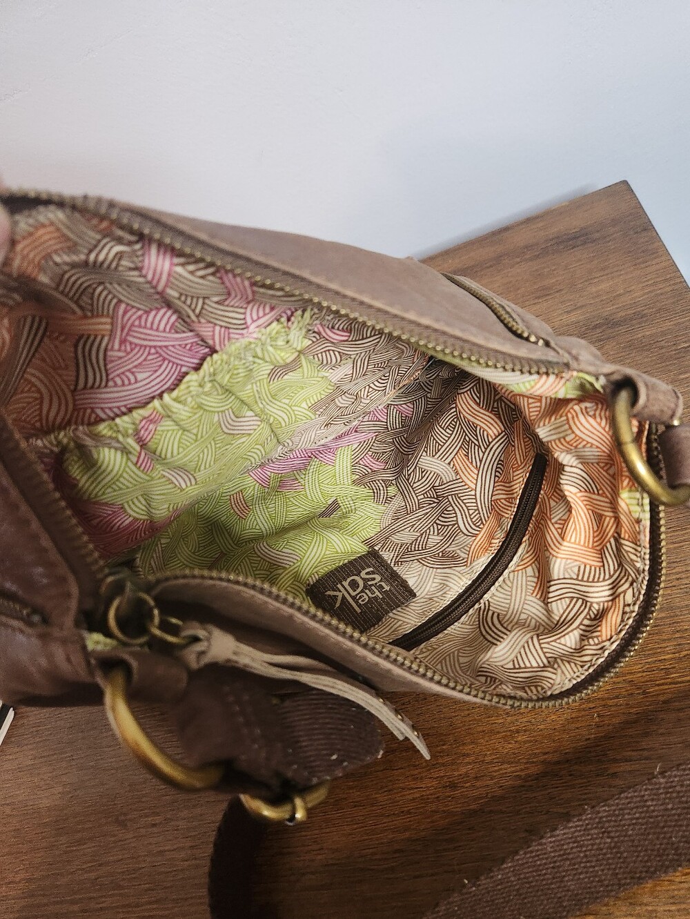 The Sak Crossbody Leather Bag Brown - Picture 7 of 10